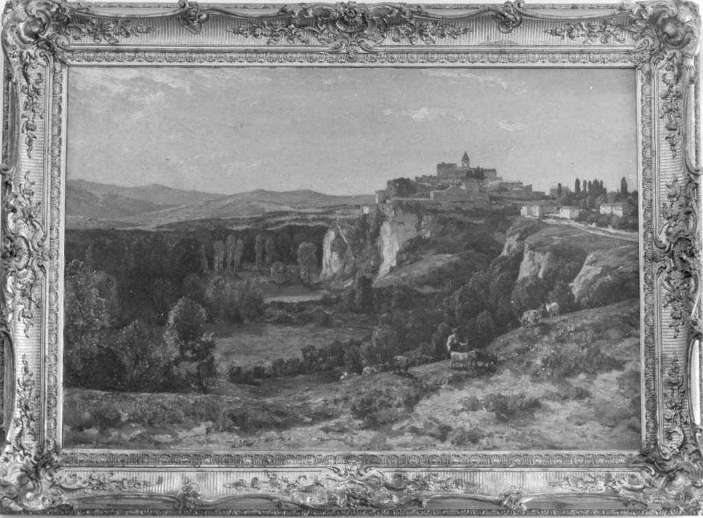 veduta di Avignone con la chiesa di Saint Jean (dipinto) by Stanton Hughe (sec. 